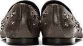 Thumbnail for your product : Jimmy Choo Grey Star-Studded Sloane Loafers