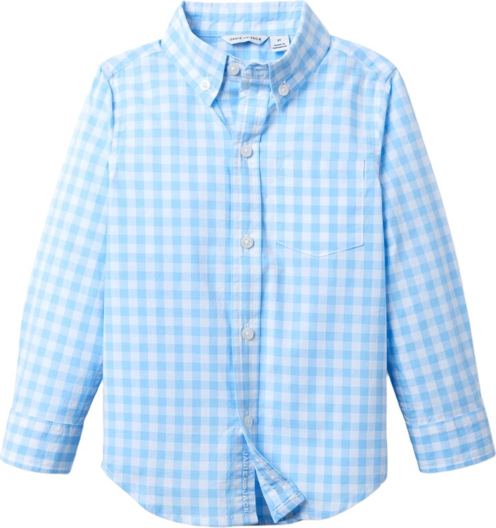 Gingham Poplin Shirt