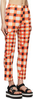 Thumbnail for your product : Pleats Please Issey Miyake Red Check Trek Trousers