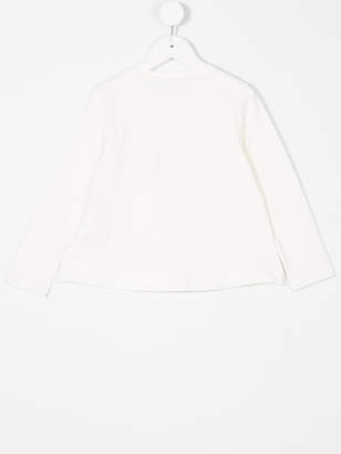 Il Gufo patched print longsleeved T-shirt