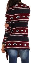 Thumbnail for your product : Charlotte Russe Aztec Cascade Cardigan Sweater