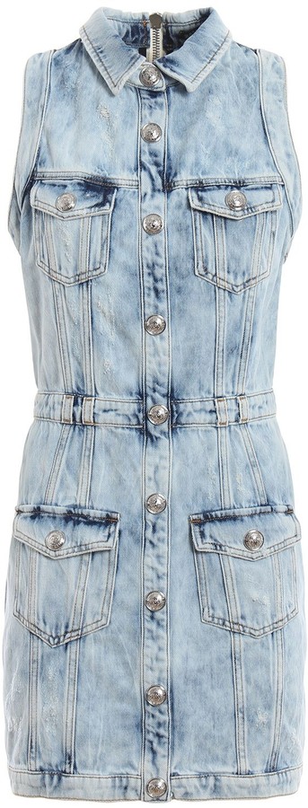 balmain jean dress