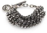 Thumbnail for your product : Giles & Brother Crystal Cup Chain Bracelet/Silvertone