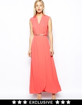 Thumbnail for your product : Oasis Crepe V-Neck Maxi Dress