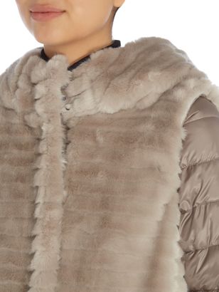 Marella Illy faux fur padded coat