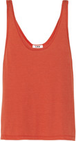 Thumbnail for your product : LnA Mojave zipped stretch-jersey tank