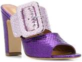 Thumbnail for your product : Paris Texas metallic buckle mules