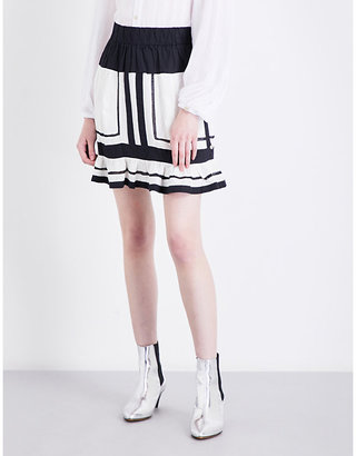 Etoile Isabel Marant Rhoda striped cotton mini skirt