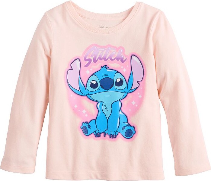 Disney/Jumping Beans Baby & Toddler Girl Jumping Beans® Disney's Stitch Long Sleeve Graphic Tee