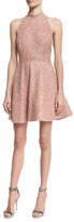 Thumbnail for your product : Alice + Olivia Hollie Sequined Fit-and-Flare Racerback Dress, Pink
