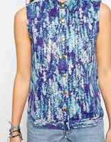Thumbnail for your product : Dress Gallery Paradis Lilas Sleeveless Jacket