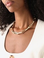 Thumbnail for your product : LAUREN RUBINSKI Large Diamond & 14kt Gold Chain-link Necklace