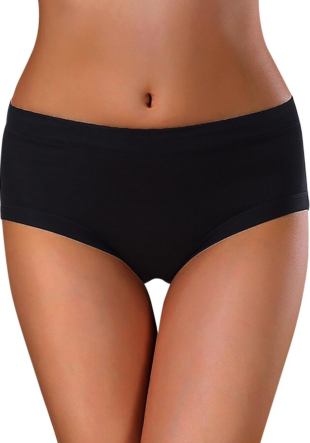 YaShaer Women High Waist Cotton Knickers Briefs Tummy Control Underwear  C-Section Recovery Soft Stretch Panties Underpants
