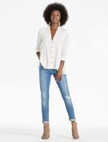 Thumbnail for your product : Lucky Brand BUTTON DOWN MIXED MATERIAL