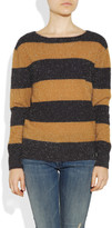 Thumbnail for your product : Band Of Outsiders Tinsel-textured striped sweater