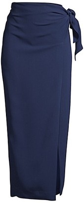 Donna Karan Wrap Mid-Length Skirt