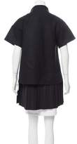 Thumbnail for your product : Victoria Beckham Chain-Embellished Wool Coat