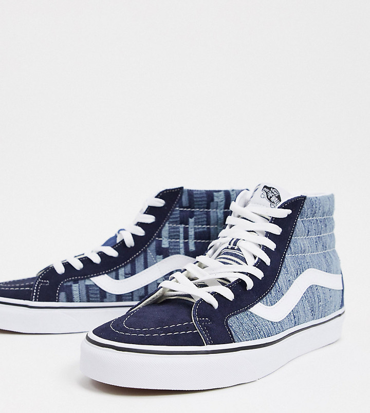 blue and gray vans