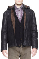 Thumbnail for your product : Brunello Cucinelli Baby Calf Down Short Parka