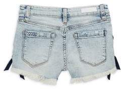 Blank NYC Girl's Lace-Up Denim Shorts