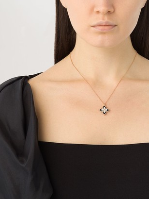 Roberto Coin 18kt rose gold diamond Princess Flower necklace