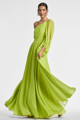 chartreuse colour dress