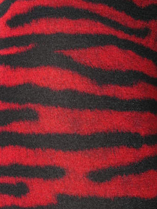 MM6 MAISON MARGIELA zebra stripe printed flared trousers
