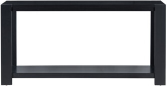 Minimalist Console Table With Bottom Shelf And Four Legs, Perfect For Modern Entryways And Hallways, Enhancing Space And Style.