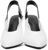 Thumbnail for your product : Versace Jeans Couture Jeans Couture White Patent Slingback Heels