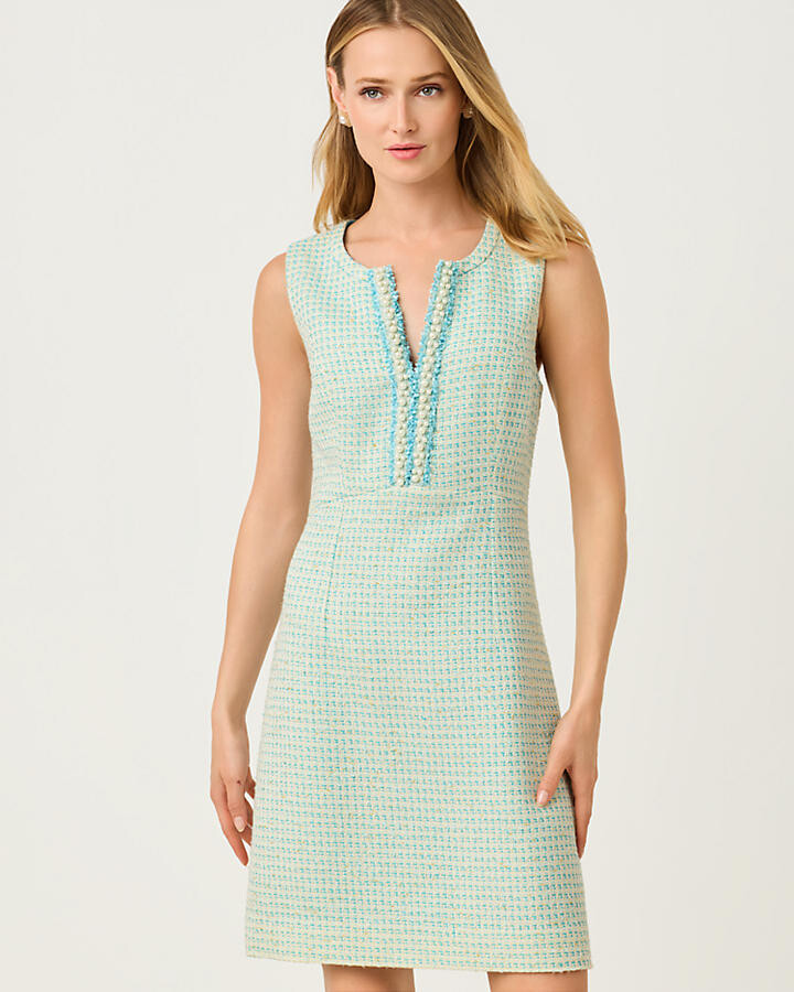Lilly Pulitzer Aria Beaded Boucle Shift Dress