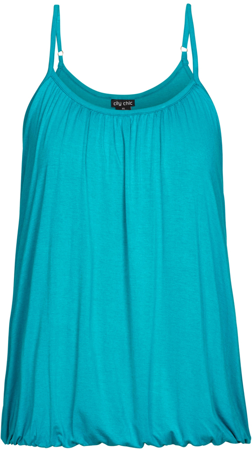 City Chic Coloured Bubble Hem Cami ShopStyle Tops