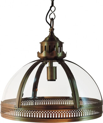Emac & Lawton Winston Lantern Shade Antique Brass
