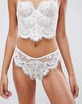Thumbnail for your product : ASOS Design DESIGN Maria corded lace brazilian pant