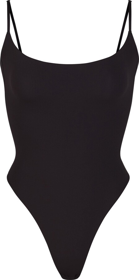 Magic Bodyfashion low back contour shaping bodysuit with thong detail in  black