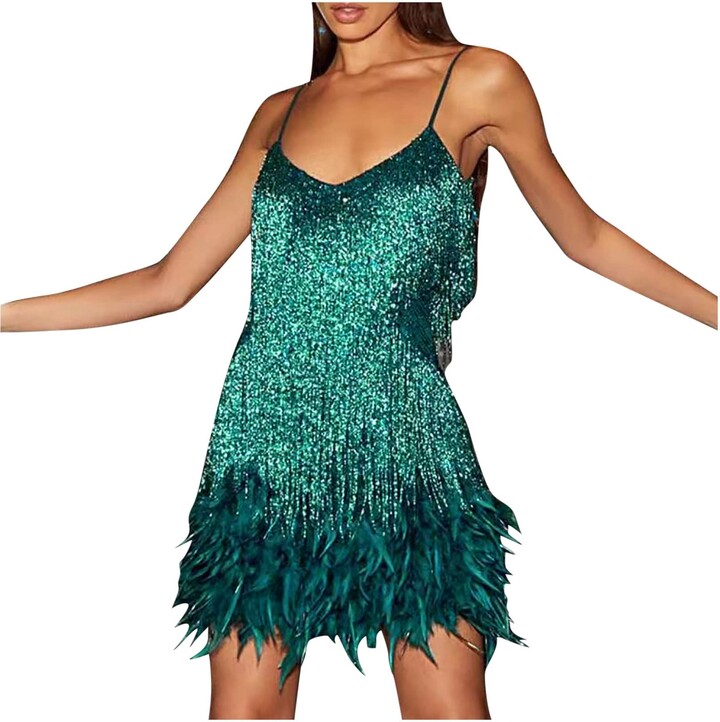 Mini Dress Flapper Homecoming Dress JISDFKFL Women's