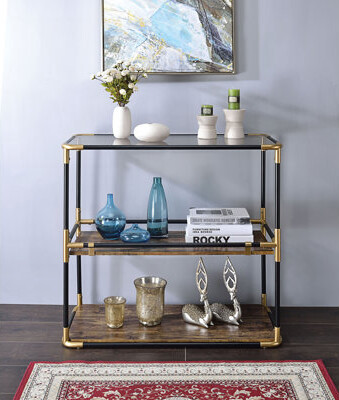 Trent Austin Design Console Table With 2 Open Compartments Entry Table