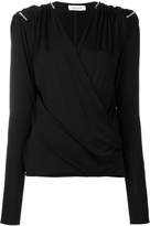 Thumbnail for your product : Thierry Mugler wrap front blouse