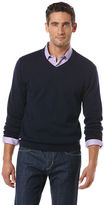Thumbnail for your product : Perry Ellis Long Sleeve Solid Argyle Sweater