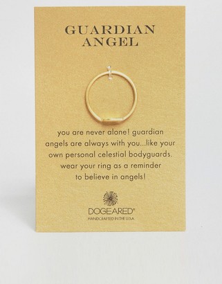 Dogeared Gold Plated Guardian Angel Wing Reminder Ring