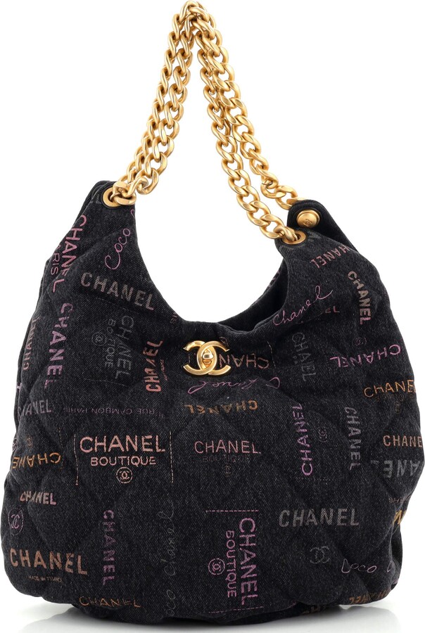 CHANEL Denim Exterior Large Bags & Handbags for Women