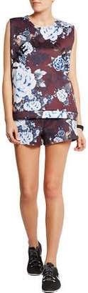 The Upside Floral-Print Scuba-Jersey Shorts