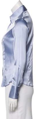 Giorgio Armani Silk Button-Up Top