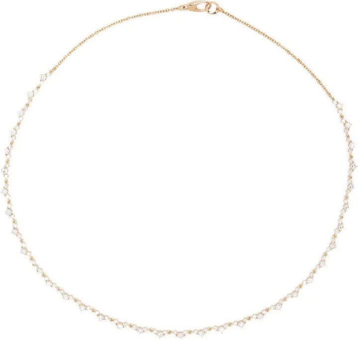 Lizzie Mandler Fine Jewelry 18kt yellow gold Éclat diamond tennis necklace