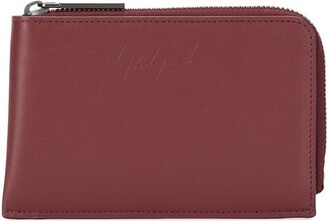 Discord Yohji Yamamoto Embossed Logo Calf-Leather Wallet