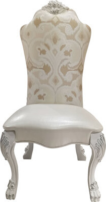 Wateday Ivory and Bone White Side Chair with Claw Legs (Set of 2)