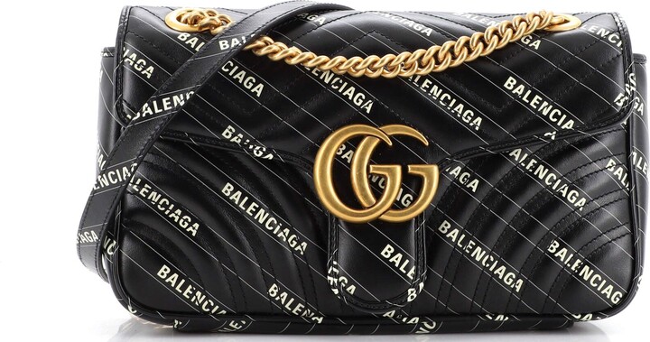 Gucci X Balenciaga The Hacker Project Small GG Marmont Bag White for Women
