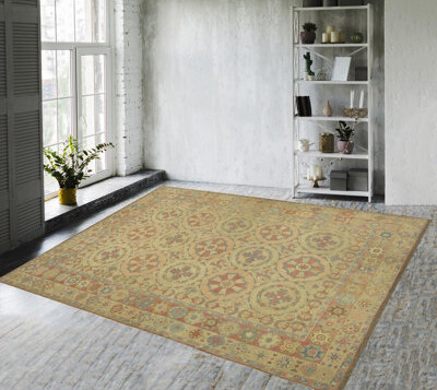 Isabelline Madea Oriental Handmade Hand-Knotted Rectangle 9'11\