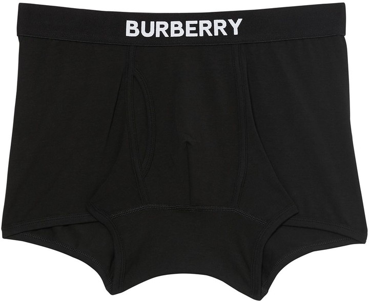 Burberry Logo-Print Boxer Shorts - ShopStyle