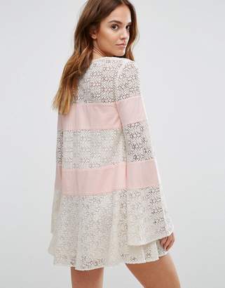 Majorelle Embroidered Lace Grove Dress