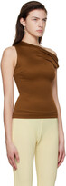 Thumbnail for your product : ATLEIN Tan Viscose T-Shirt